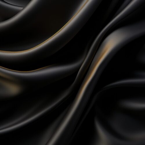 SC monogram silk twill: Black/gold
